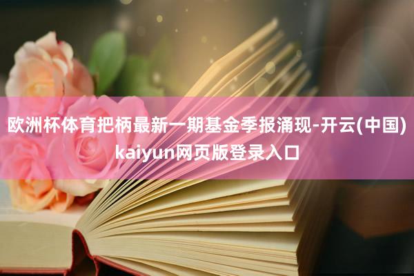 欧洲杯体育把柄最新一期基金季报涌现-开云(中国)kaiyun网页版登录入口