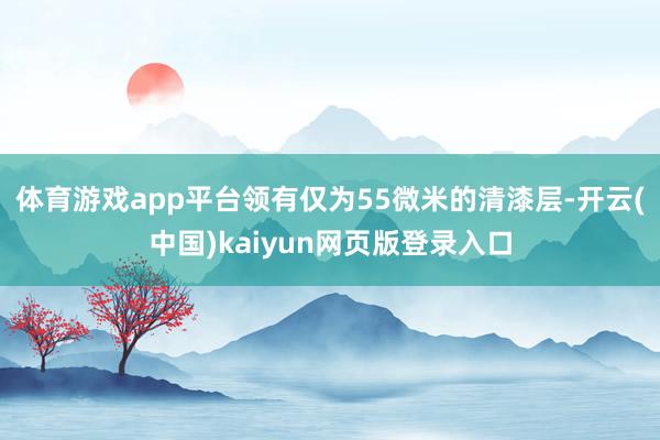 体育游戏app平台领有仅为55微米的清漆层-开云(中国)kaiyun网页版登录入口