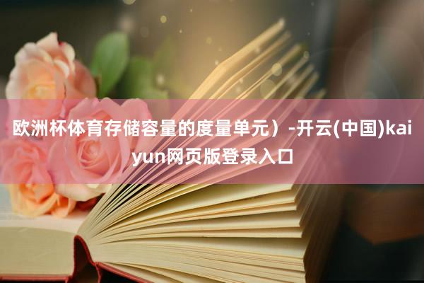 欧洲杯体育存储容量的度量单元）-开云(中国)kaiyun网页版登录入口