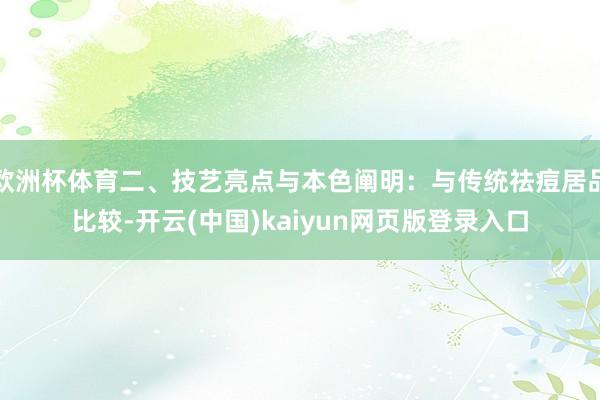 欧洲杯体育二、技艺亮点与本色阐明：与传统祛痘居品比较-开云(中国)kaiyun网页版登录入口